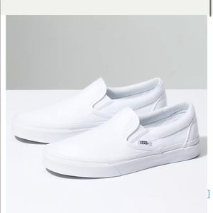 SLIP ON VANS white